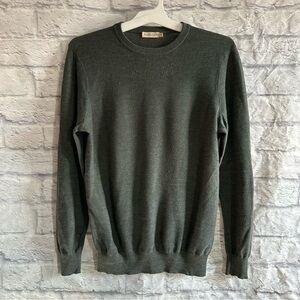 PREOWNED SUITSUPPLY MERINO WOOL GREEN WOMENS SWEATER SMALL S